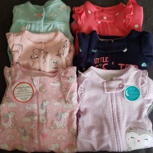 Lot of 6 Preemie Baby Sleep n Play